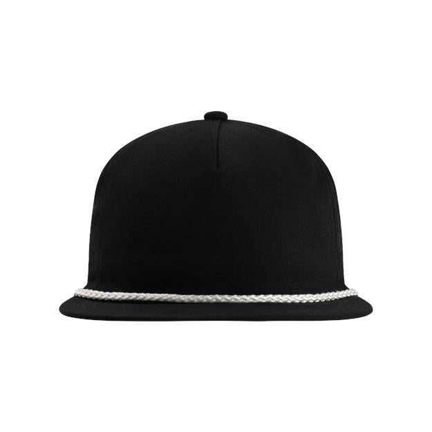 no-logo Imperial The Original Rope Five-Panel Cap-Imperial-Black/ White-Adjustable-Thread Logic