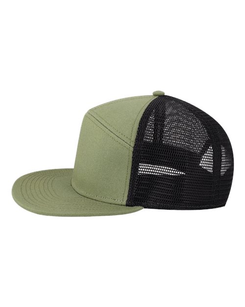 no-logo Legacy Hopback Seven-Panel Trucker Cap-Legacy-Thread Logic