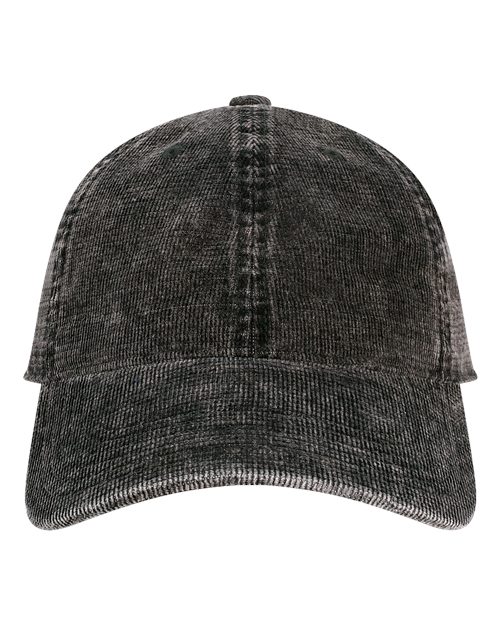 no-logo Legacy Salt Wash Corduroy Cap-Legacy-Black-Adjustable-Thread Logic