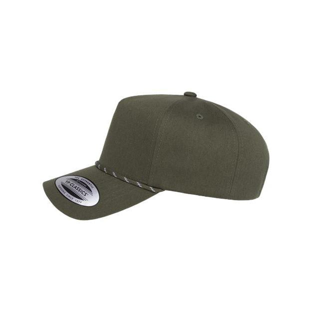 no-logo YP Classics Retro Cotton Blend Five-Panel Rope Cap-YP Classics-Thread Logic
