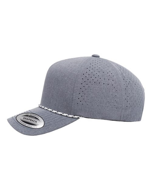 no-logo YP Classics Five-Panel Perforated Rope Cap-YP Classics-Thread Logic