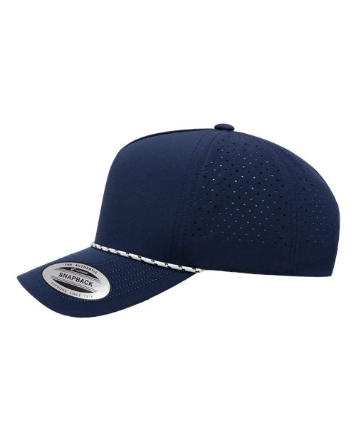 no-logo YP Classics Five-Panel Perforated Rope Cap-YP Classics-Thread Logic