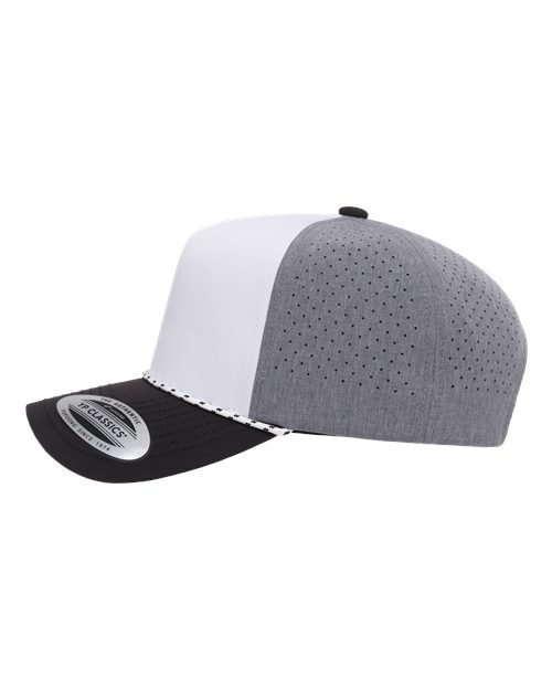 no-logo YP Classics Five-Panel Perforated Rope Cap-YP Classics-Thread Logic