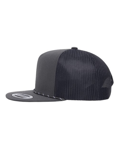 no-logo YP Classics Classic Five-Panel Trucker Rope Cap-YP Classics-Thread Logic