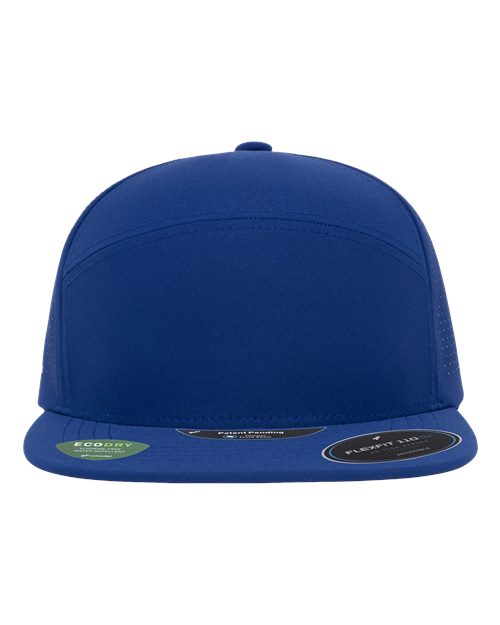 no-logo Flexfit 110 Premium Arch Perforated Cap-Flexfit-Royal-Adjustable-Thread Logic