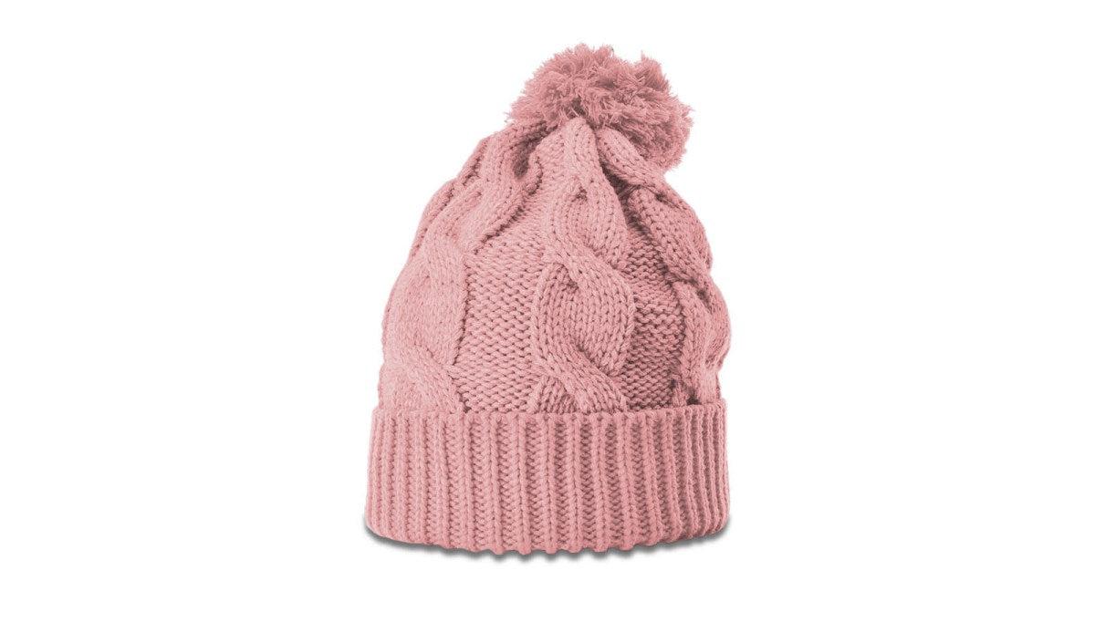 no-logo Richardson Chunk Twist Knit Beanie W/ Cuff & Pom-Richardson-Thread Logic