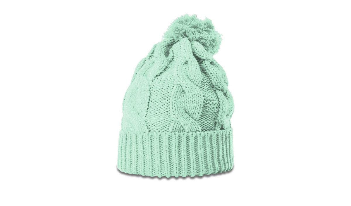no-logo Richardson Chunk Twist Knit Beanie W/ Cuff & Pom-Richardson-Thread Logic