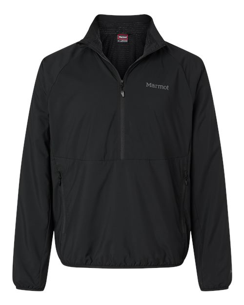 logo-left Marmot Aerothermal Soft Shell Quarter-Zip Pullover-Marmot-Black-S-Thread Logic