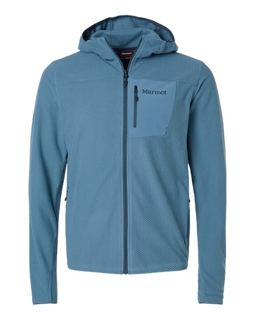 logo-left Marmot Air Fleece Hooded Jacket-Marmot-Summer Storm-S-Thread Logic