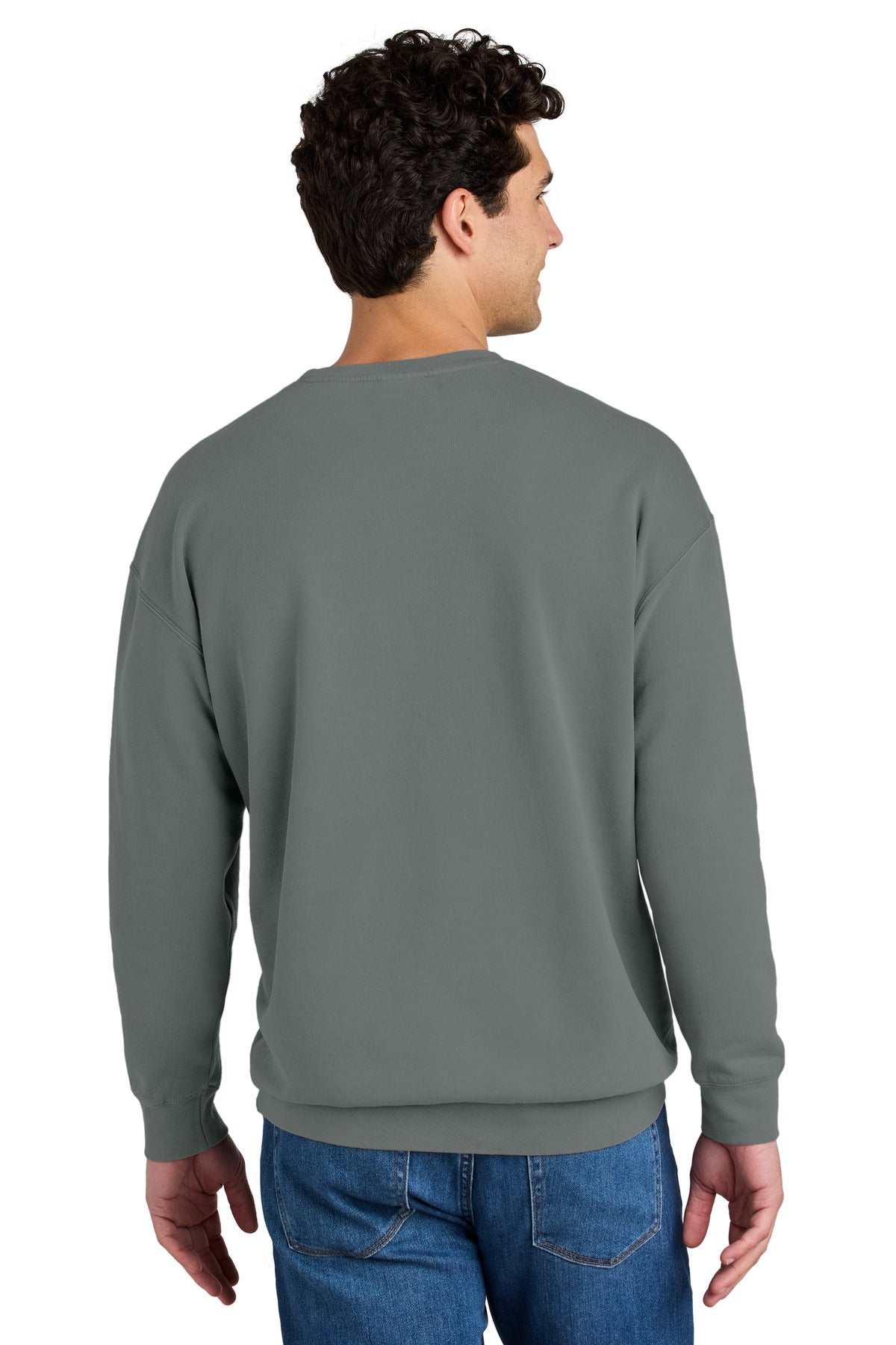 新品未使用⭐️LOGO CREWNECK-LT GREY MELANGE XXL Comfort Colors Lightweight Crewneck Sweatshirt | 1466 | Thread Logic