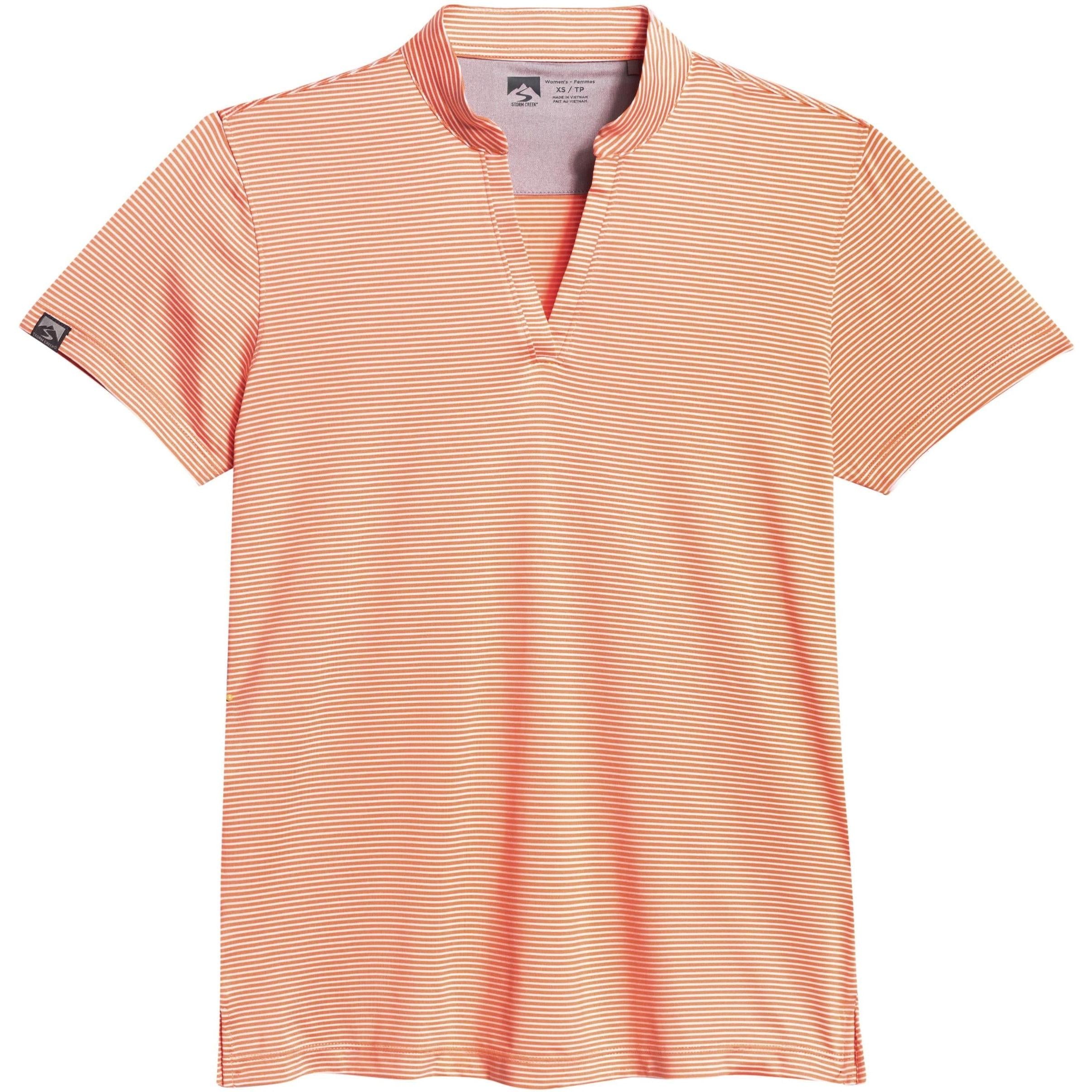 Storm Creek Women's Optimist II Microstripe Short Sleeve Polo