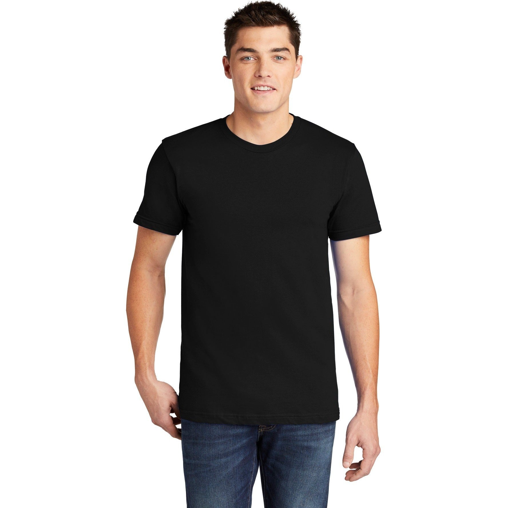 no-logo CLOSEOUT - American Apparel USA Collection Fine Jersey T-Shirt-American Apparel-Black-XS-Thread Logic