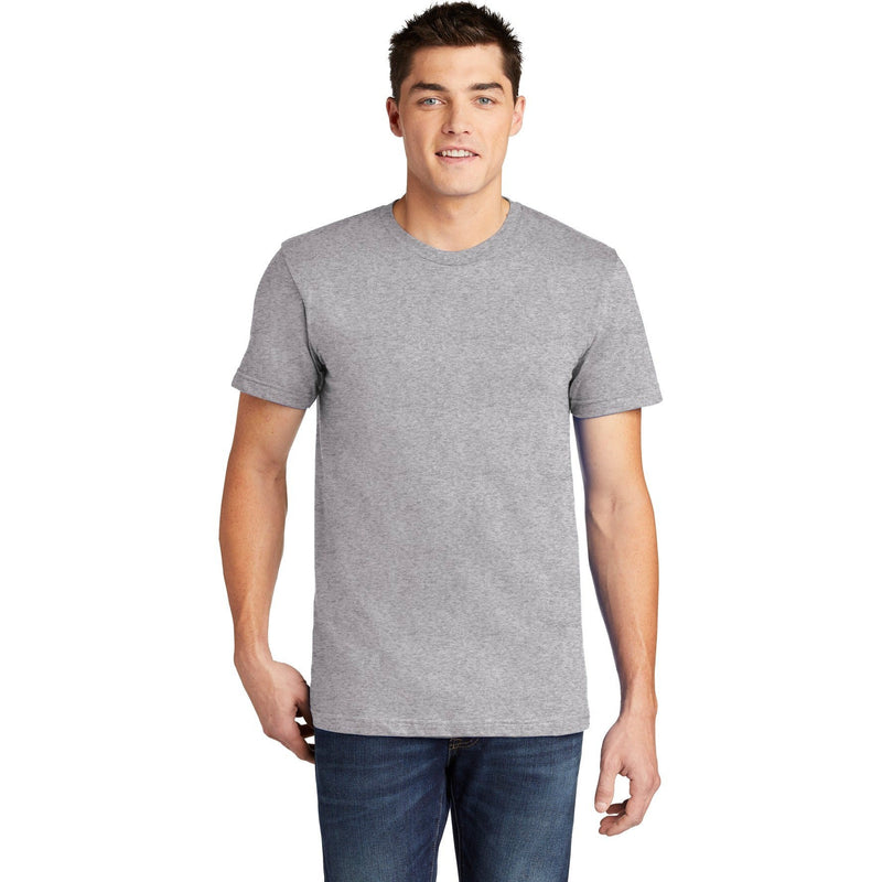 no-logo CLOSEOUT - American Apparel USA Collection Fine Jersey T-Shirt-American Apparel-Heather Grey-S-Thread Logic