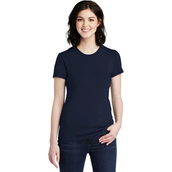 no-logo CLOSEOUT - American Apparel Women's Fine Jersey T-Shirt-American Apparel-Navy-L-Thread Logic