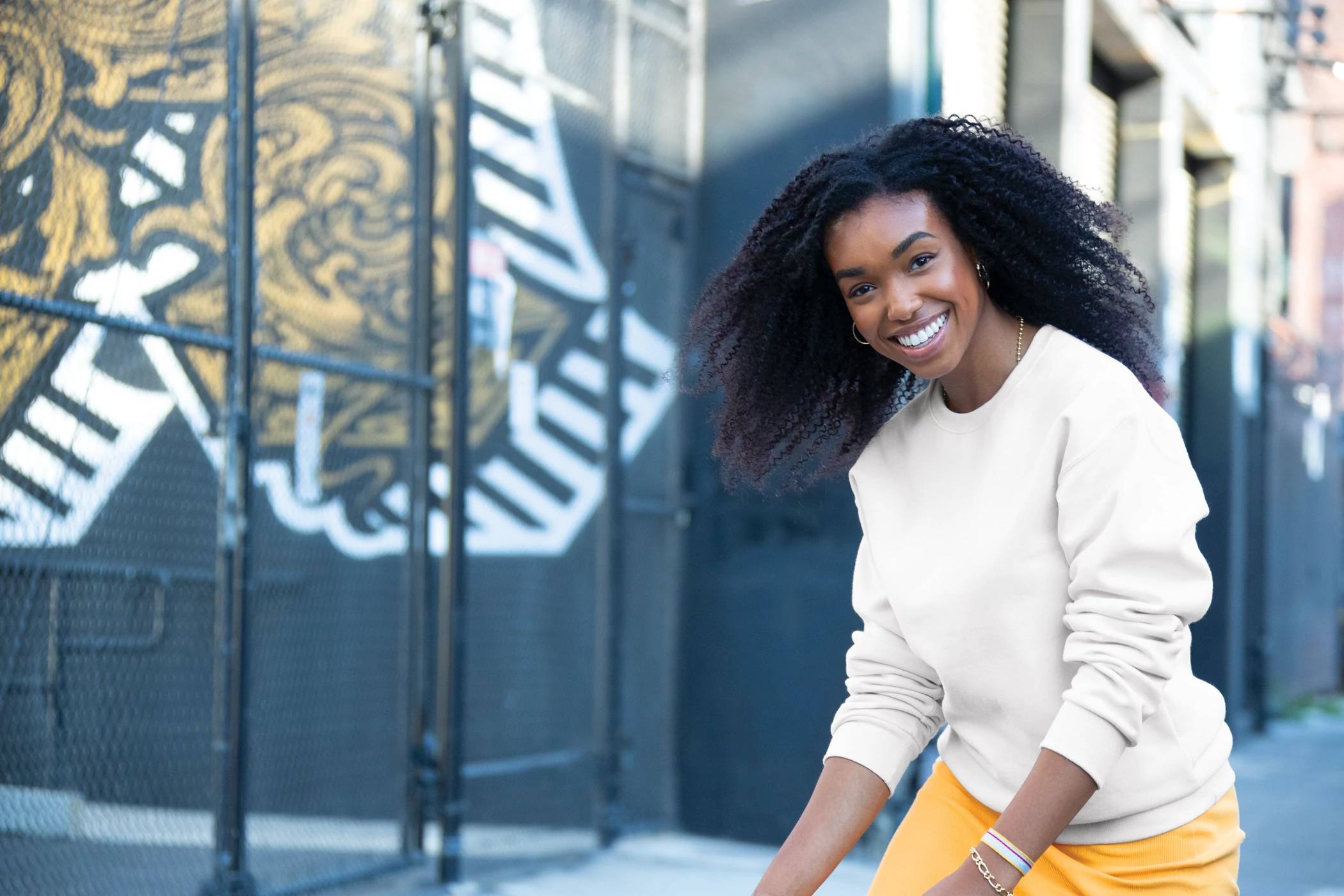 Jerzees 562M Crewneck Sweater with Custom Embroidery