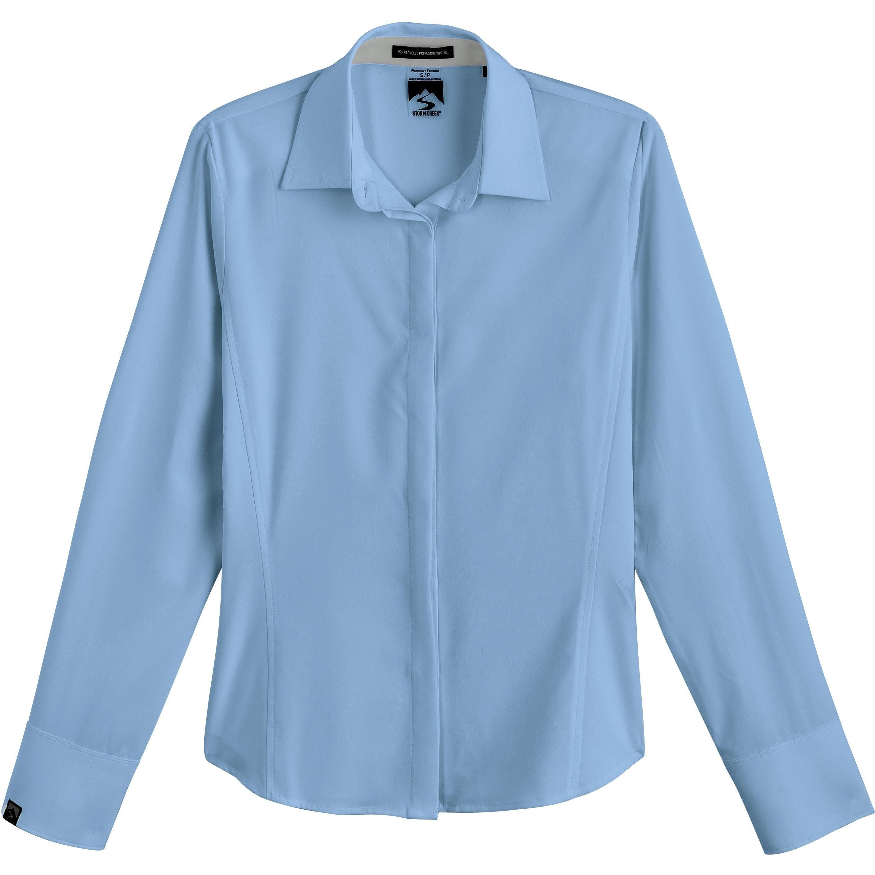 Storm Creek Women's Executive 4-Way Stretch Solid Button Up
