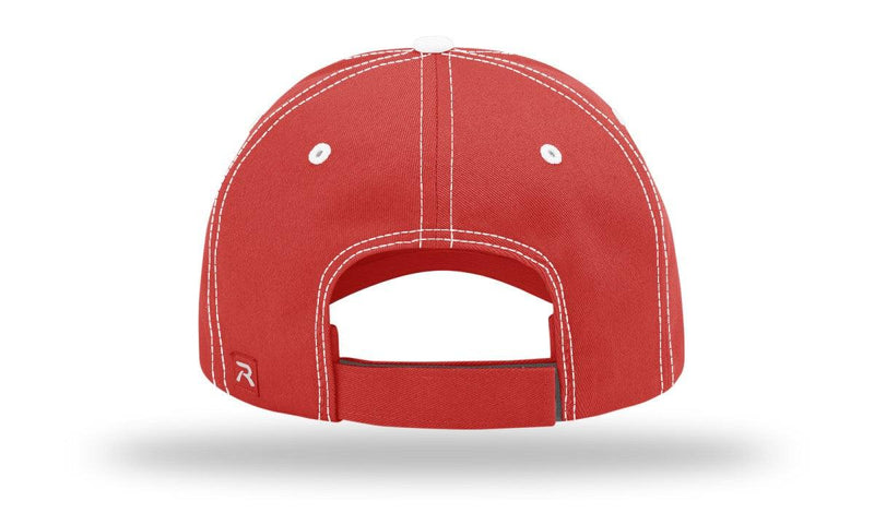 no-logo Richardson Twill Wave Visor-Richardson-Red/White-OSFM-Thread Logic