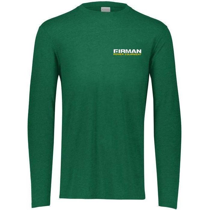 no-logo Augusta Tri-Blend Long Sleeve Tee-Men's T-Shirts-Augusta-Thread Logic