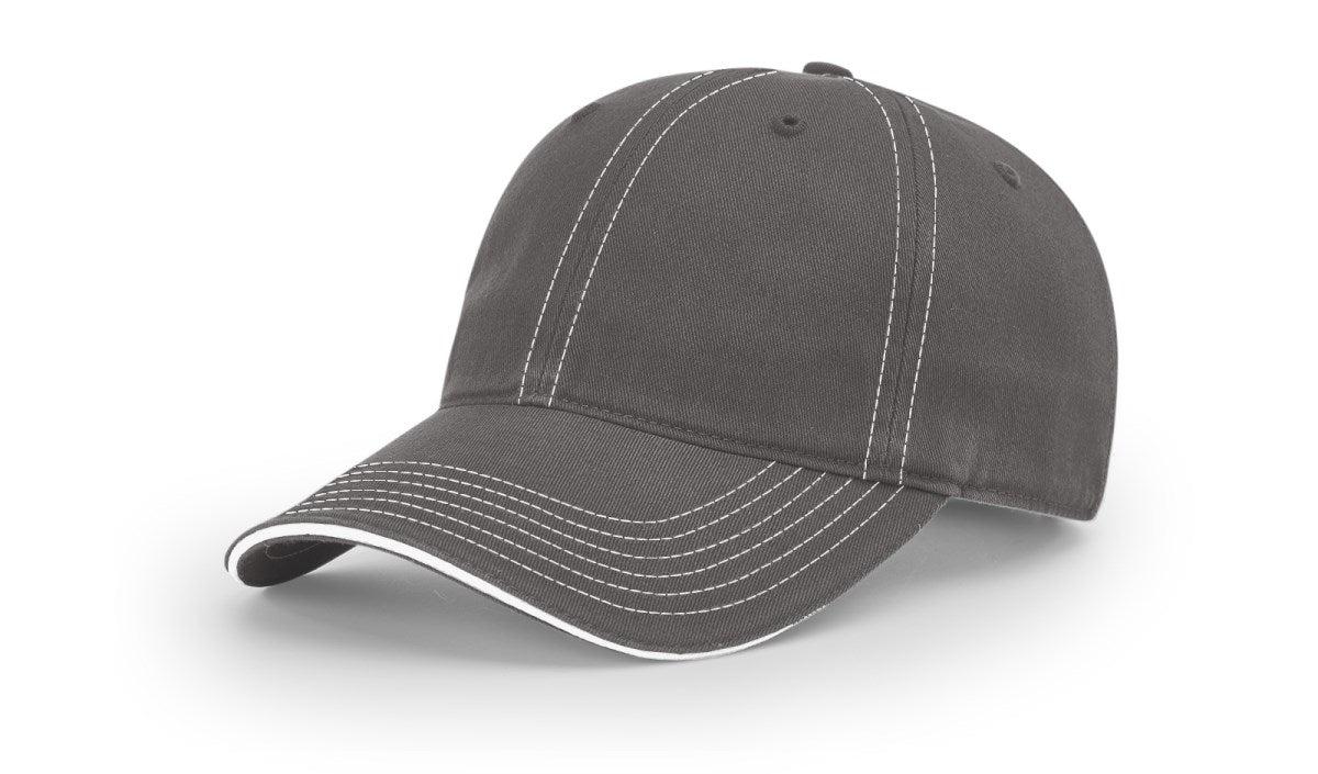 no-logo Richardson Washed Chino Sandwich Visor-Richardson-Thread Logic