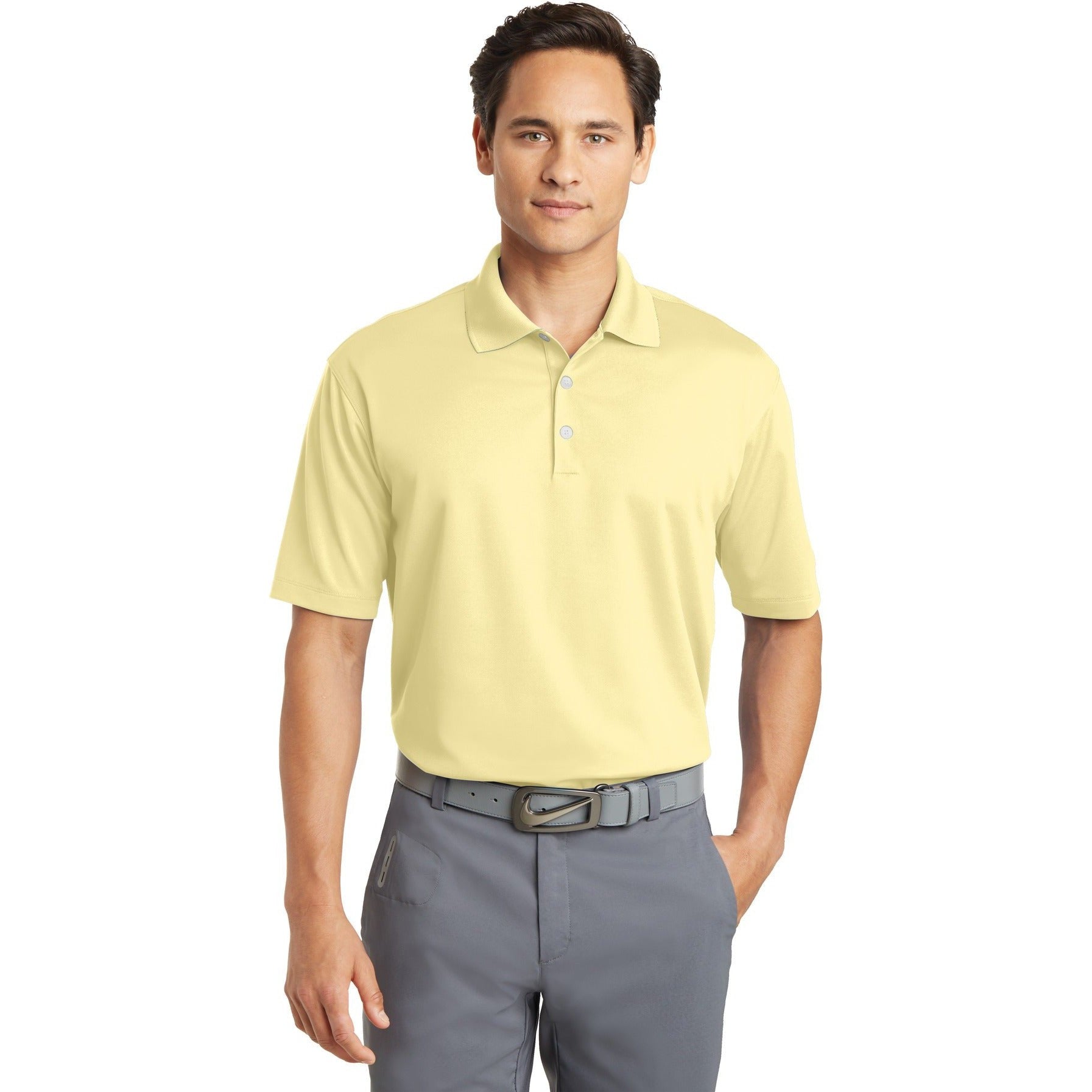 no-logo CLOSEOUT - Nike Dri-FIT Micro Pique Polo-Nike-Cornsilk-M-Thread Logic