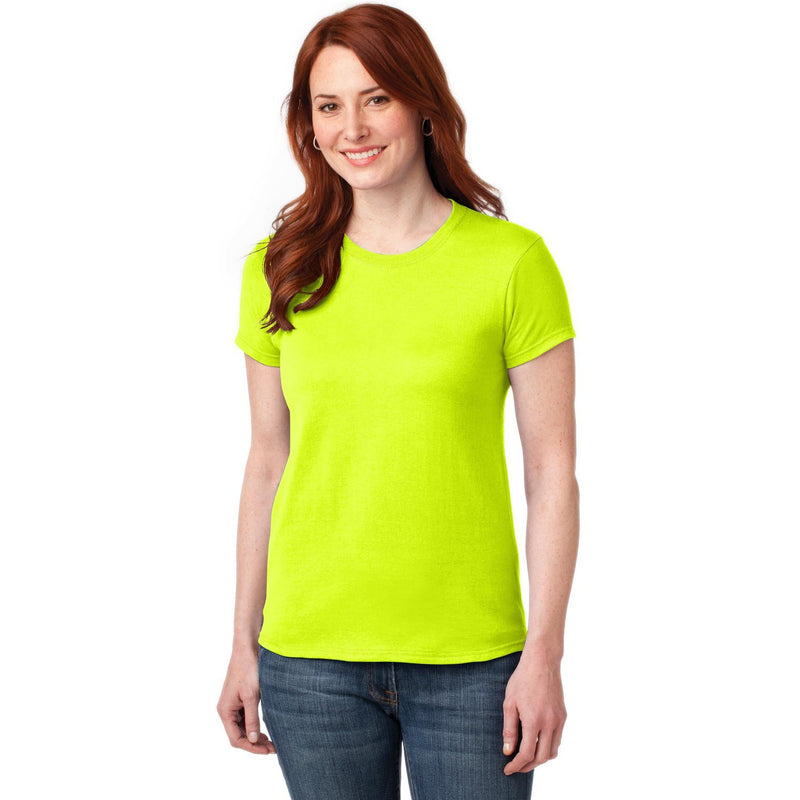 no-logo CLOSEOUT - Gildan Ladies Gildan Performance T-Shirt-Gildan-Safety Green-XS-Thread Logic