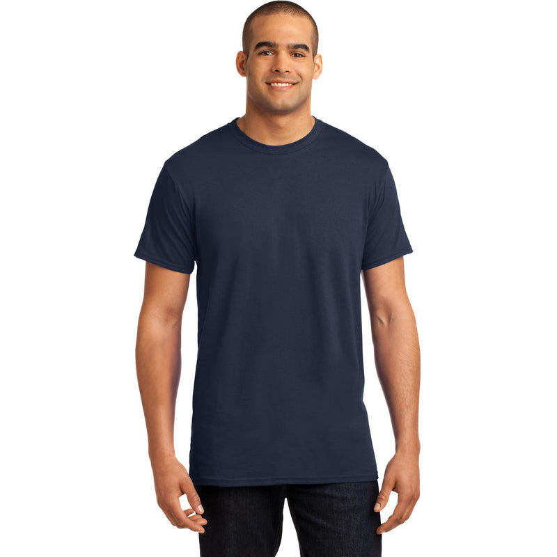no-logo CLOSEOUT - Hanes X-Temp T-Shirt-Hanes-Navy-S-Thread Logic