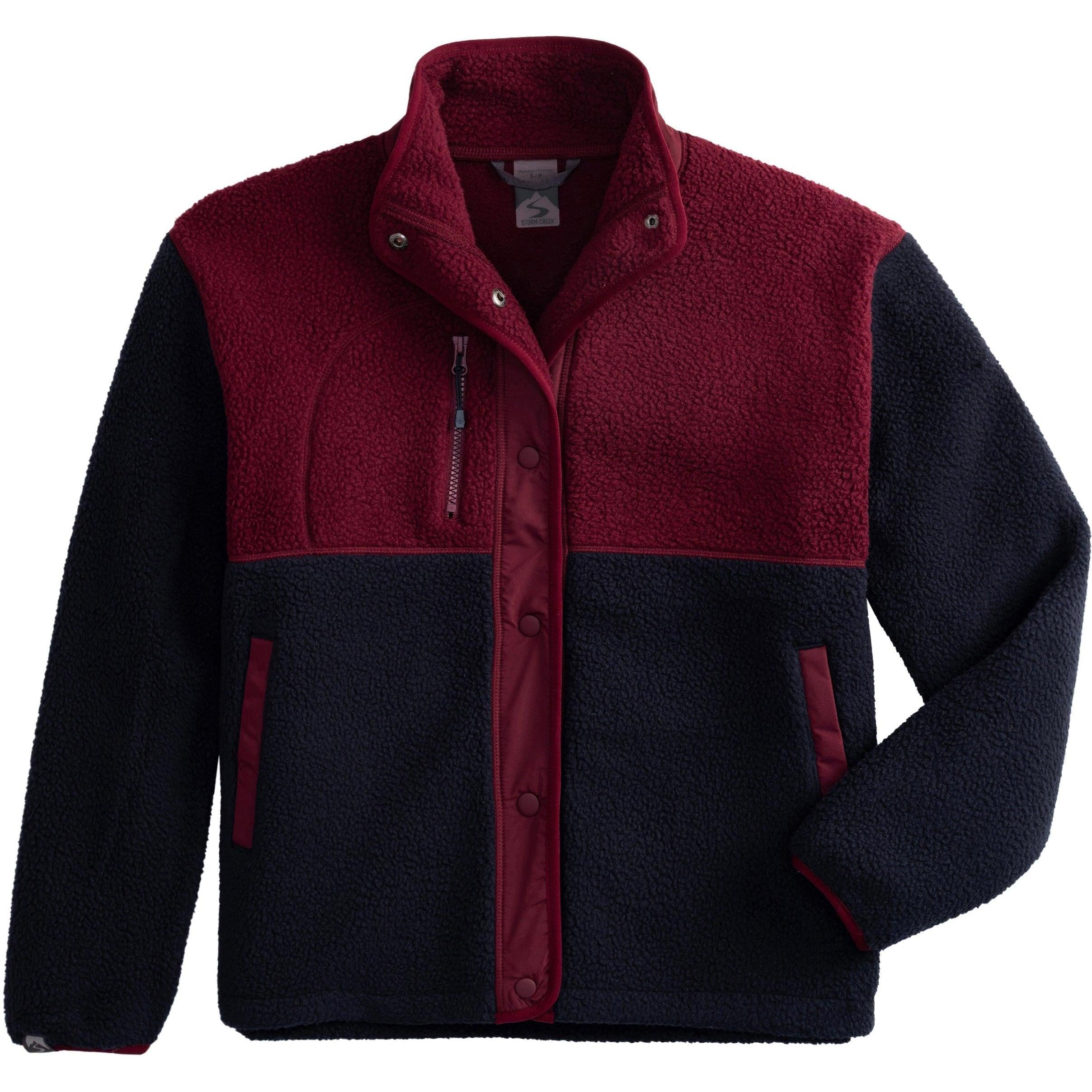 Storm Creek Women's Warm Up Colorblock Sherpa Fleece Jacket