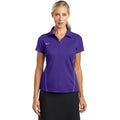 no-logo CLOSEOUT - Nike Ladies Dri-FIT Sport Swoosh Pique Polo-Nike-Court Purple-2XL-Thread Logic