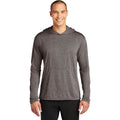 no-logo CLOSEOUT - Gildan Performance Core Hooded T-Shirt-Gildan-Heather Sport Black-S-Thread Logic