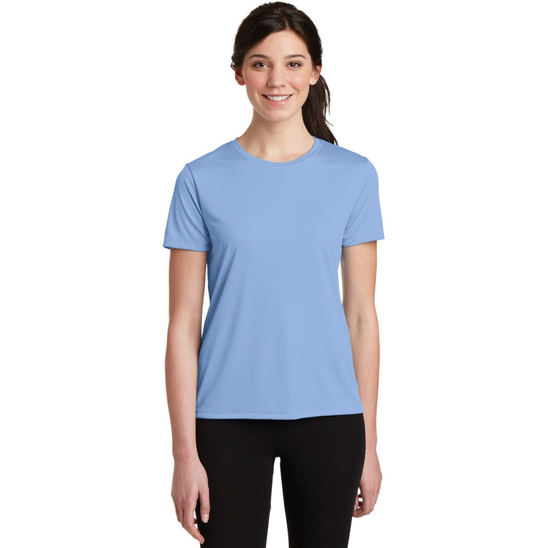 no-logo CLOSEOUT - Hanes Ladies Cool Dri Performance T-Shirt-Hanes-Light Blue-XL-Thread Logic