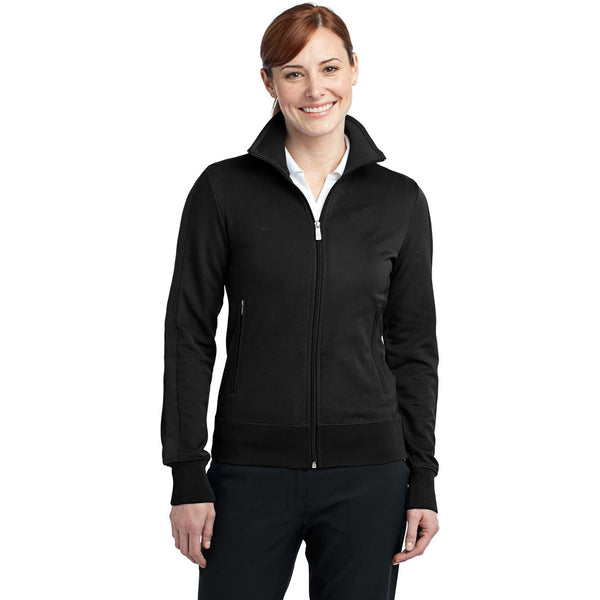 no-logo CLOSEOUT - Nike Ladies N98 Track Jacket-Nike-Black-XL-Thread Logic