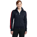 no-logo CLOSEOUT - Nike Ladies N98 Track Jacket-Nike-Navy/Gym Red-L-Thread Logic