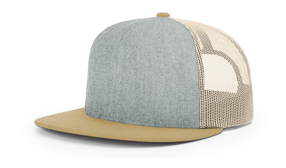 no-logo Richardson Wool Blend Flatbill Trucker-Richardson-Thread Logic