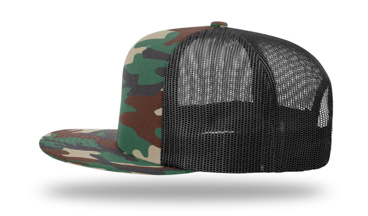 no-logo Richardson Wool Blend Flatbill Trucker-Richardson-Thread Logic