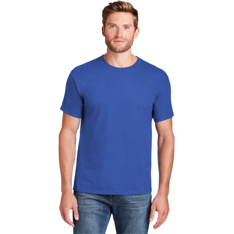 no-logo CLOSEOUT - Hanes Beefy-T 100% Cotton T-Shirt-Hanes-Blue Bell Breeze-S-Thread Logic