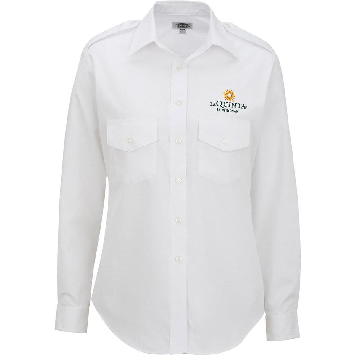 no-logo Edwards Women's Long Sleeve Navigator Shirt-Dress Shirts-Edwards-Thread Logic