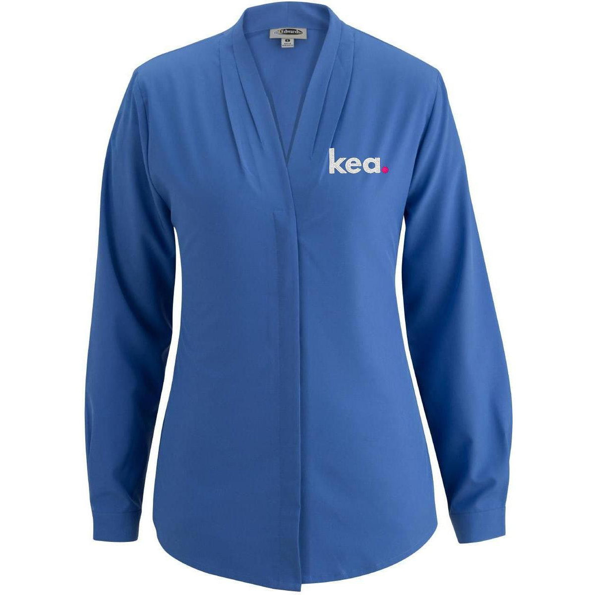 no-logo Edwards Women's V-Neck Blouse-Dress Shirts-Edwards-Thread Logic