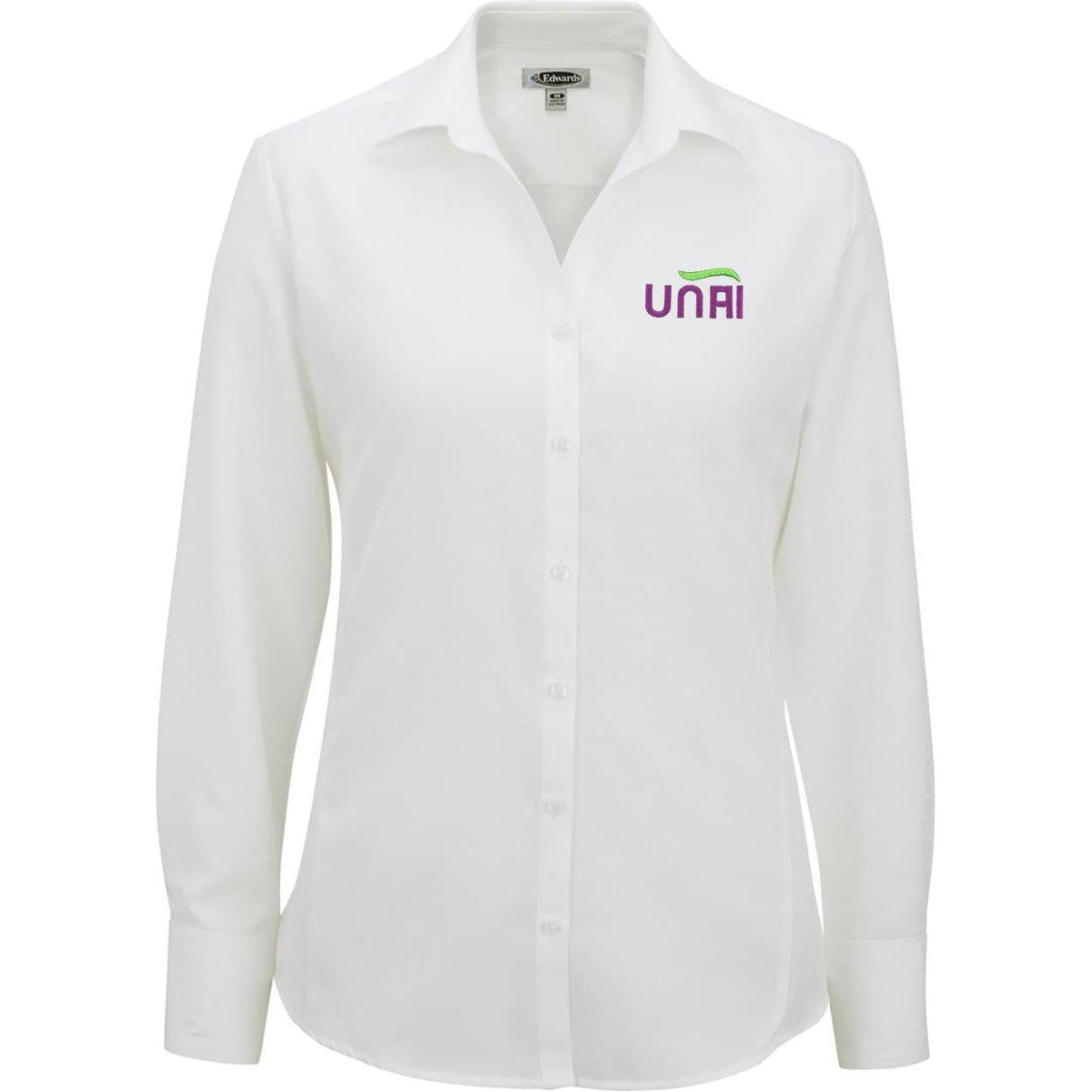 no-logo Edwards Women's Bastiste Long Sleeve Shirt-Dress Shirts-Edwards-Thread Logic