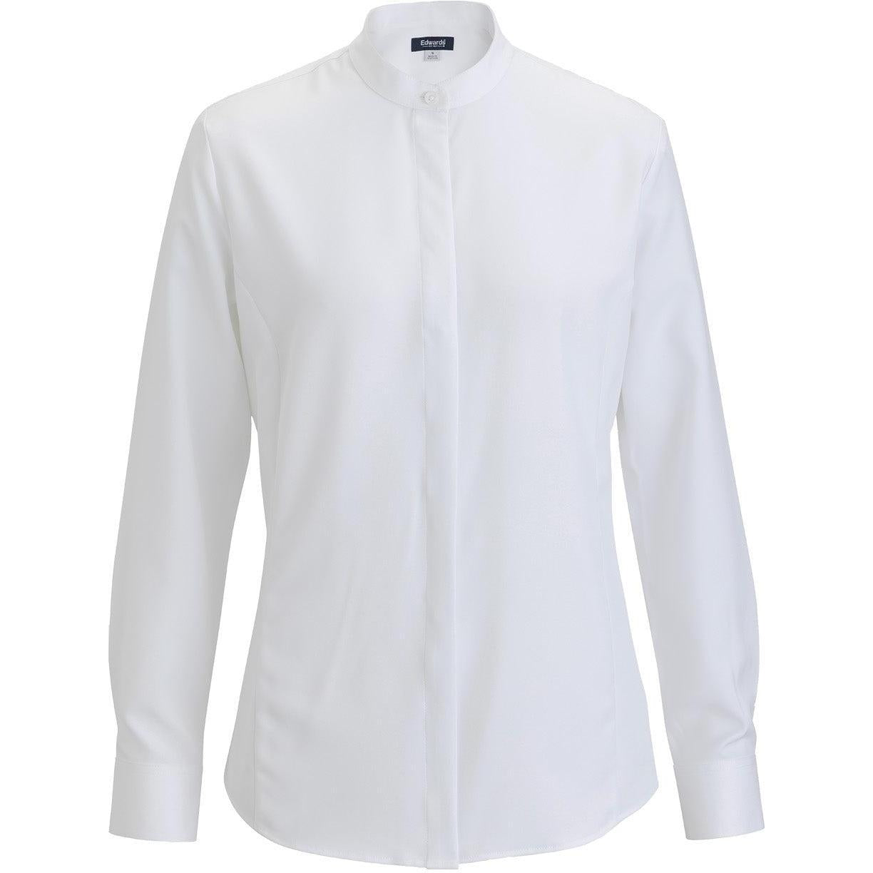 Edwards Flexbatiste Banded Collar Long Sleeve Women's Shirt