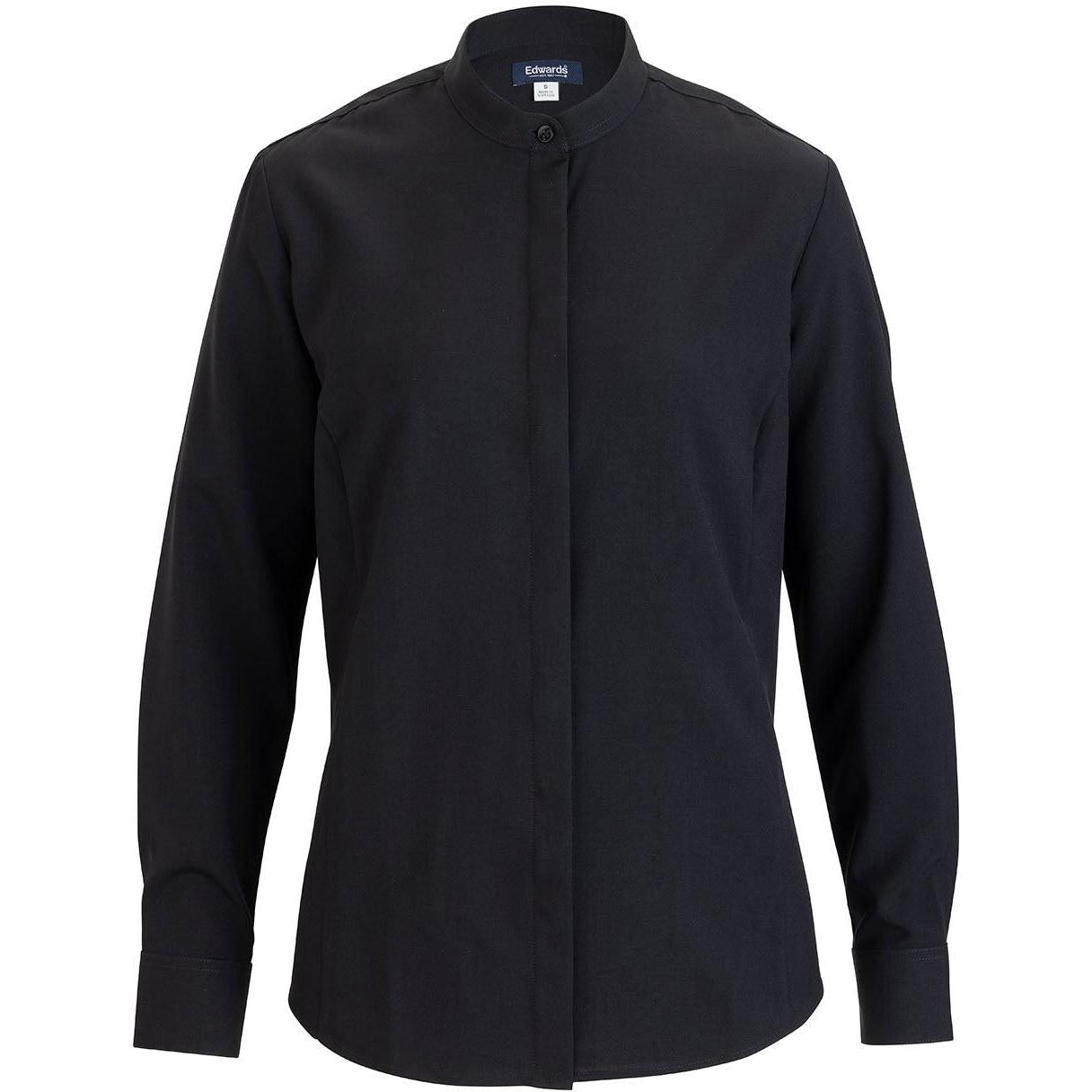 Edwards Flexbatiste Banded Collar Long Sleeve Women's Shirt