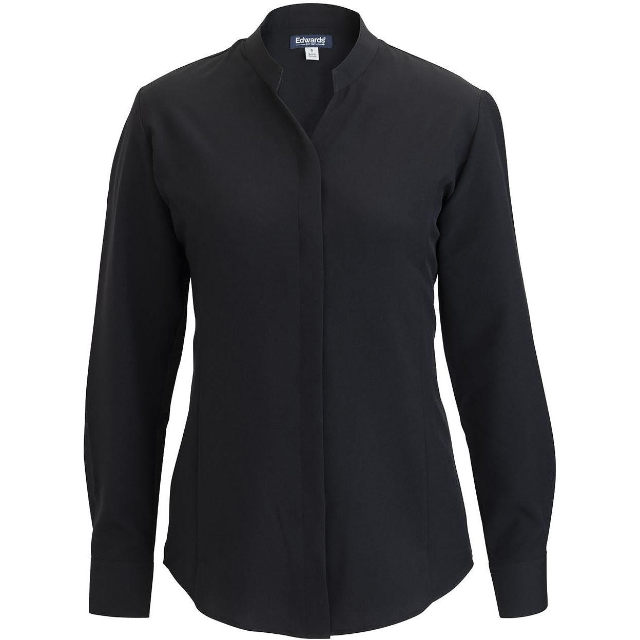 Edwards Flexbatiste Stand Up Collar Long Sleeve Women's Shirt