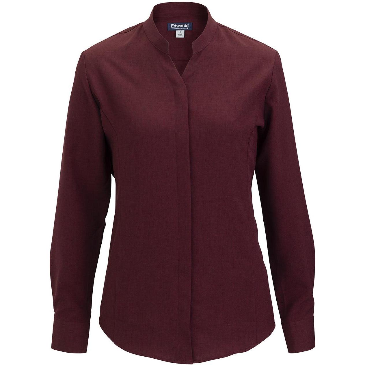 Edwards Flexbatiste Stand Up Collar Long Sleeve Women's Shirt