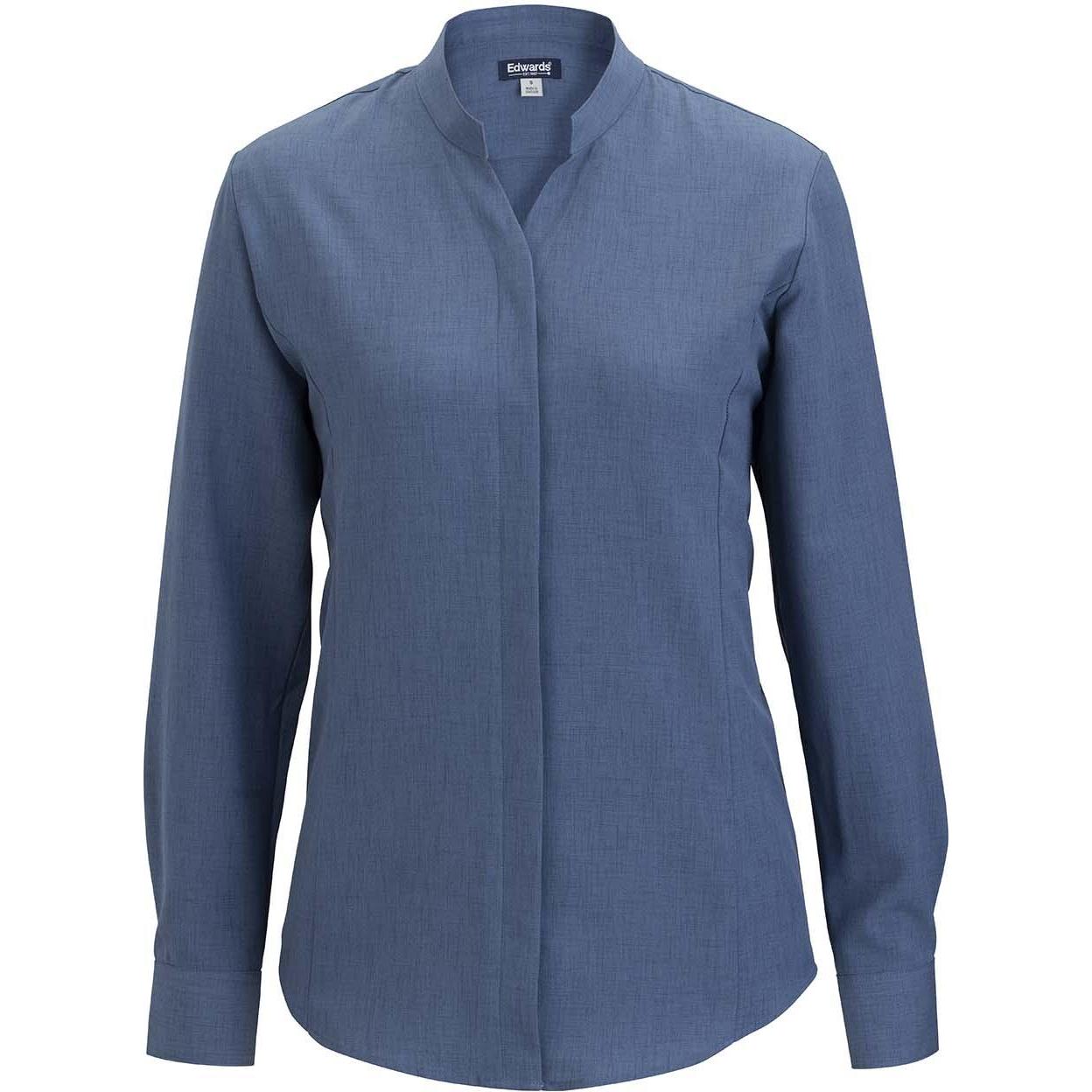 Edwards Flexbatiste Stand Up Collar Long Sleeve Women's Shirt