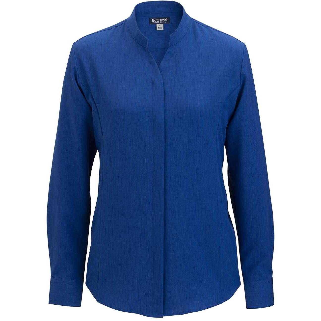Edwards Flexbatiste Stand Up Collar Long Sleeve Women's Shirt