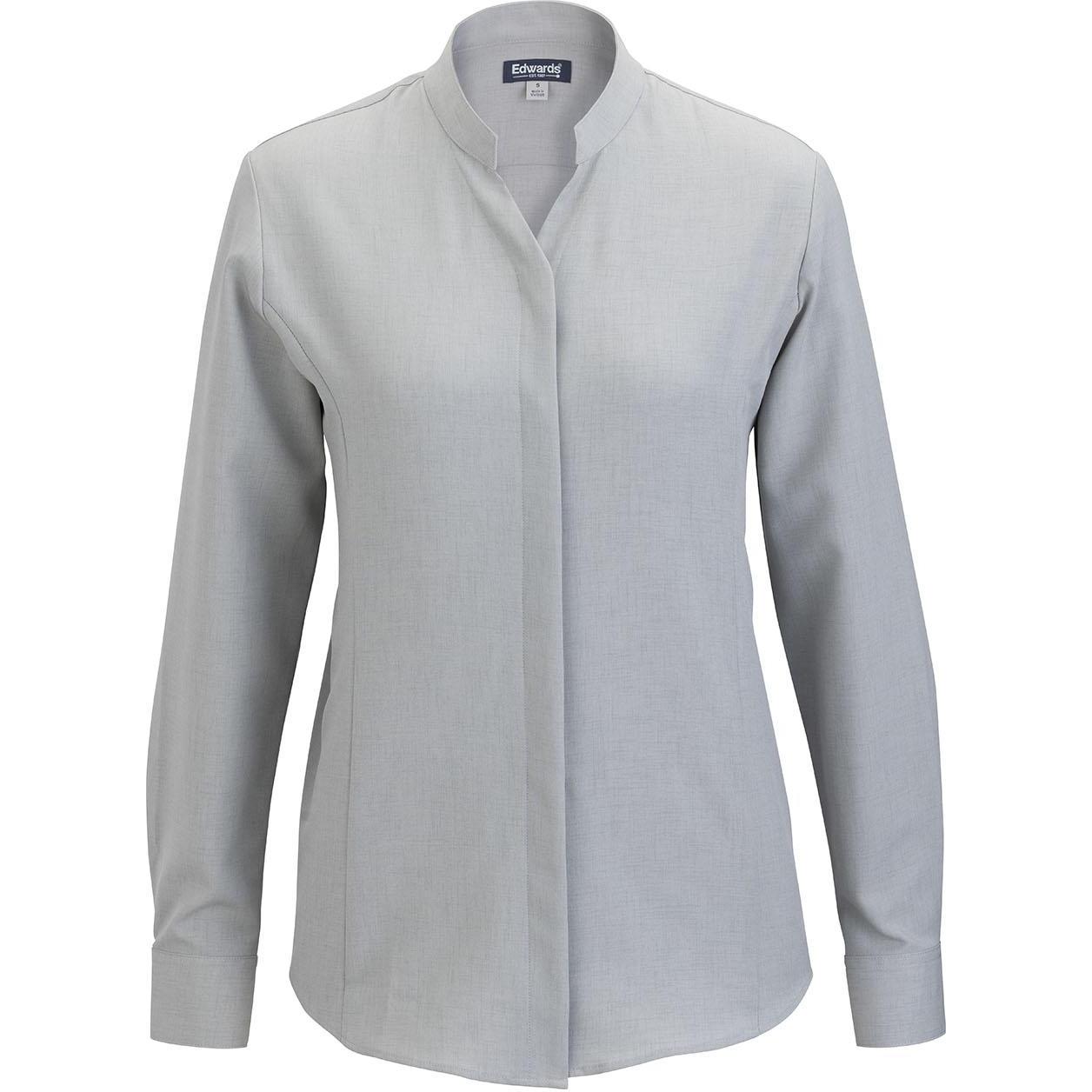 Edwards Flexbatiste Stand Up Collar Long Sleeve Women's Shirt