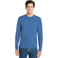 no-logo CLOSEOUT - Hanes Authentic 100% Cotton Long Sleeve T-Shirt-Hanes-Carolina Blue-S-Thread Logic