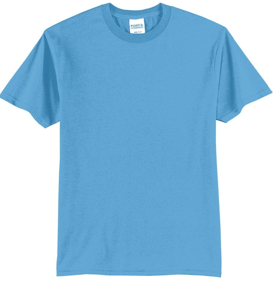 Port & Company PC55T T-Shirt with Custom Embroidery