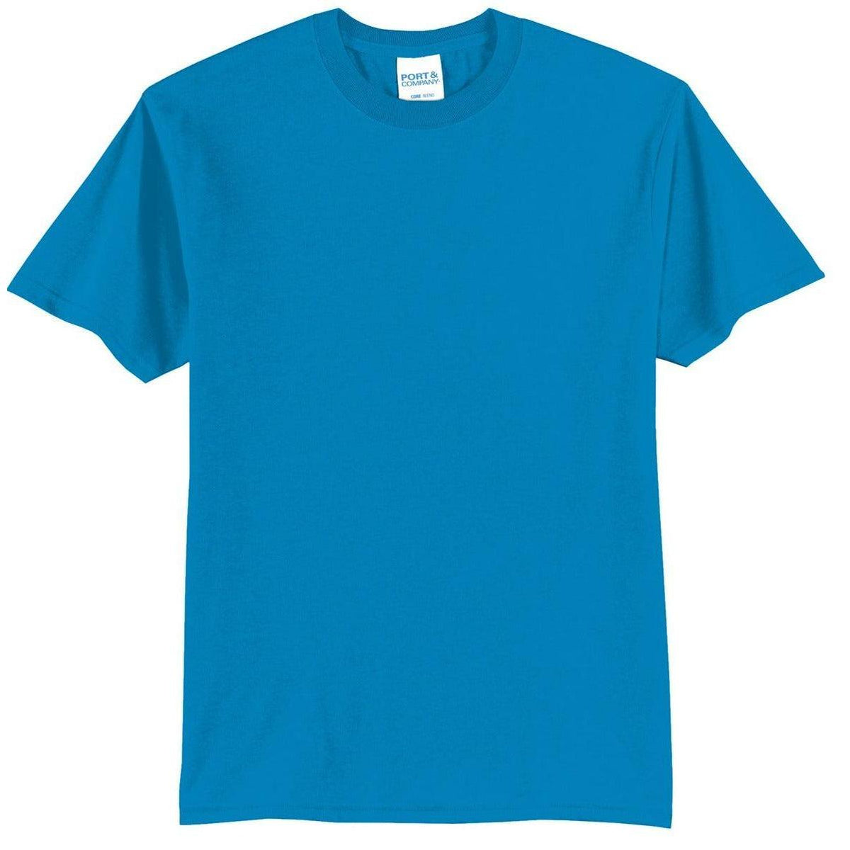 no-logo Port & Company Tall Core Blend Tee-Polos-Port & Company-Sapphire-LT-Thread Logic