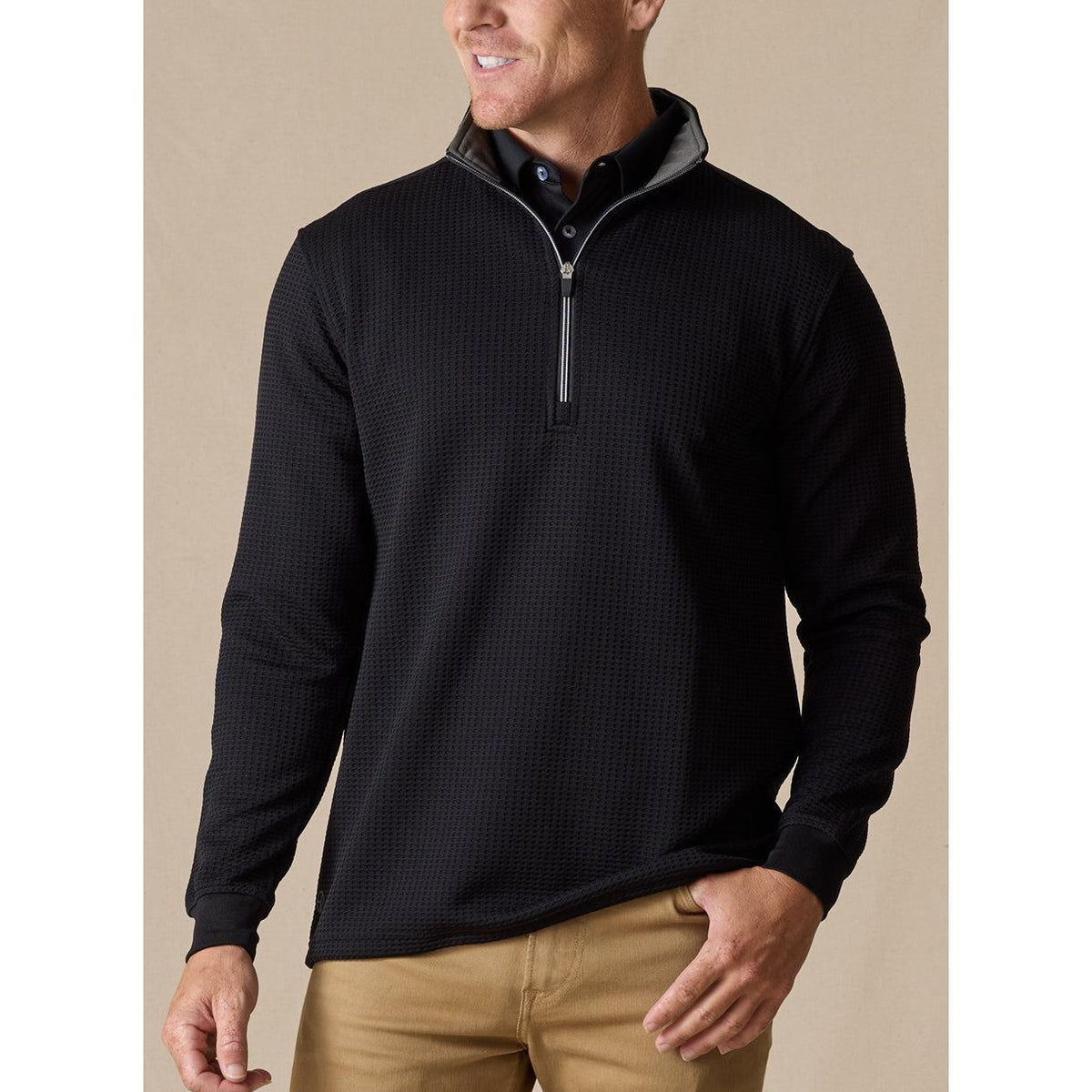 no-logo Straight Down Optic Quarter Zip-Quarter Zips-Straight Down-Thread Logic
