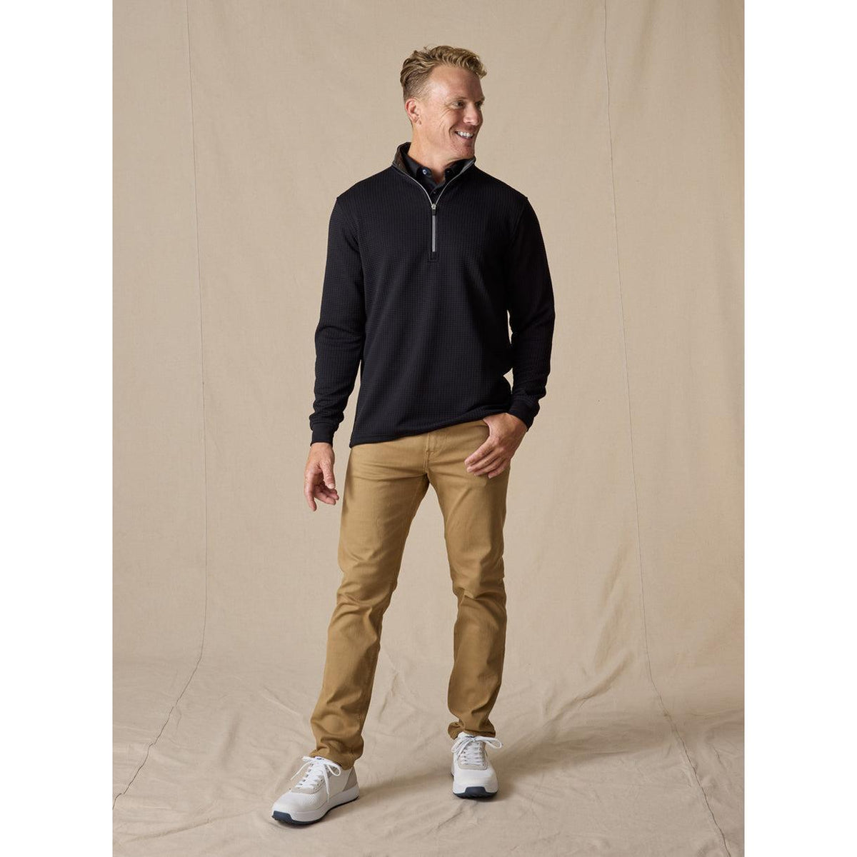 no-logo Straight Down Optic Quarter Zip-Quarter Zips-Straight Down-Thread Logic